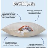 Schaperie BonTon- Krachtig Zuiver Scheerwollen Hoofdkussen - Puur Wollen Kussen - 60x70cm