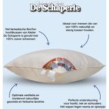 Schaperie BonTon- Krachtig Zuiver Scheerwollen Hoofdkussen - Puur Wollen Kussen - 60x70cm