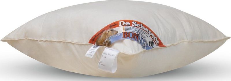 Schaperie BonTon- Krachtig Zuiver Scheerwollen Hoofdkussen - Puur Wollen Kussen - 60x70cm