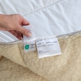 Terschellinger Wollen Onderdeken |100% IWS Zuiver Scheer Wollen Topper |Puur Natuur Topdek - 80x210