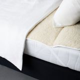 Terschellinger Wollen Onderdeken |100% IWS Zuiver Scheer Wollen Topper |Puur Natuur Topdek - 80x210