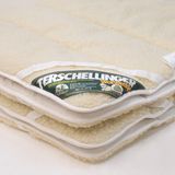 Terschellinger - Wollen Onderdeken - Wit - 100% IWS Zuiver Scheerwol - 90x220 cm
