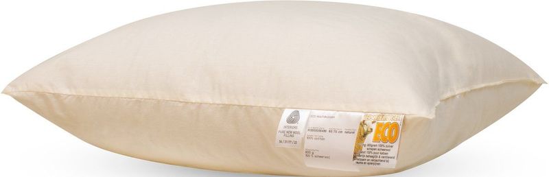 Tershellinger Eco Wollen Hoofdkussen - IWS Gecertificeerd Zuiver Scheer Wollen Kussen