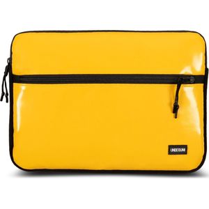 MacBook Pro 13 inch case met vak (van gerecycled materiaal) - Gele laptop sleeve voor MacBook Pro 13 inch (2023/2024)