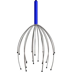 MDO Massagespin - Hoofdmassage spin - Hoofdspin - Massage - RVS - Blauw