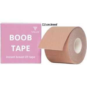 Boob Tape set - 7,5 cm breed 5 meter lang - Push Up Bra - Fashion Tape - BH Tape - Plak BH - BH accessoire