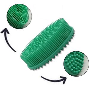 Blubs® – Handborstel – Babyborstel – Badborstel – Doucheborstel – Massage – Siliconen – Wasborstel – Dry brush – Lichaamsborstel – Scrubborstel – Huidborstel - Groen