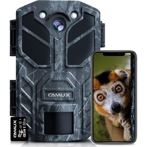 CAMUX Wildcamera met Nachtzicht - 30MP 4K ULTRA HD - WiFi & Bluetooth - Incl. APP en 32 GB SD