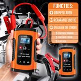 VERTREX - Acculader - Druppellader - Geschikt voor Motor Auto Scooter - 12V 6A