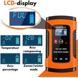 VERTREX - Acculader - Druppellader - Geschikt voor Motor Auto Scooter - 12V 6A