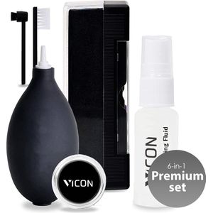 Vicon 6-in-1 Platenborstel Set - Incl. Naaldreiniger - Antistatisch