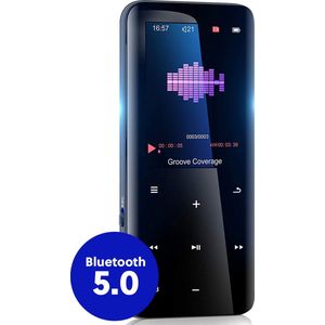 Mp3 speler met Bluetooth 5.0 en 32GB interne geheugen - FM Radio en Spraakrecorder - Mp4 videospeler functie