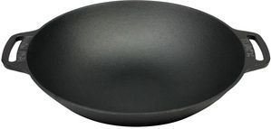 Valhal Outdoor Wadjan / wokpan met twee handvatten - Gietijzer - ⌀36 cm - VH.WOK36