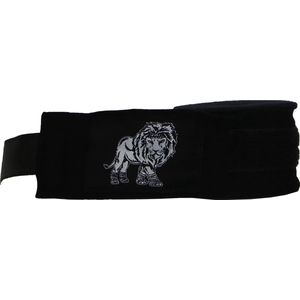 ORCQ Lion boxing handwraps- Boks Wraps - Boksbandages - Kickboks bandage - Paar - 450cm Zwart
