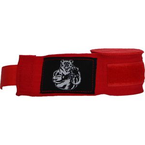 ORCQ Bear boxing handwraps- Boks Wraps - Boksbandages - Kickboks bandage - Paar - 450cm Rood
