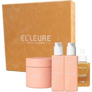 Elleure - Cadeaupakket - Gekleurd Haar - Shampoo 250ml - Conditioner 250ml - Masker 250ml - Olie 50ml