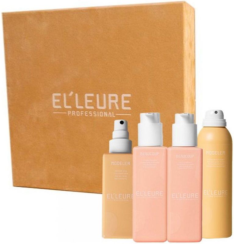 Elleure - Cadeaupakket Volume - Haarverzorging - 250ml Shampoo - 250ml Conditioner - 150ml Zeezout Spray - 200ml Droogshampoo