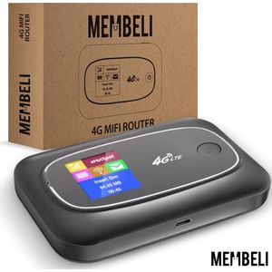 Membeli MiFi 4g Router - Draadloos Wifi - Simkaart - 300Mbps - Zwart