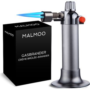 Malmoo Professionele Gasbrander - Creme Brulee Brander - Aansteker - Butaan - Navulbaar
