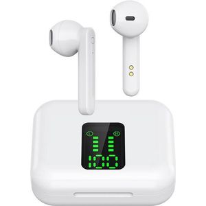 M-050 TWS Draadloze Bluetooth Oordopjes - Wit - In-ear - Geschikt voor iPhone en Android