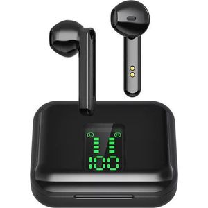 Draadloze oordopjes - Bluetooth oordopjes - Bluetooth Oortjes - M-050 TWS - In-ear oordopjes - Airpods alternatief - Geschikt voor Apple iPhone en Android (Zwart)