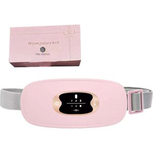 Menstruatie Warmteband - Verwarmde Menstruatieband - Verwarmingsband - Warmtekussen - 3 Warmtestanden - Roze - Pijnverlichting - Valentijn Cadeautje Voor Haar