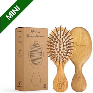 Bamboozy Bamboe Reis Haarborstel Mini Klein plasticvrij biologisch zero waste milieuvriendelijk