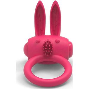 Erodit® Vibrerende Cockring – Rabbit Bunny - Clitoris stimulator- Siliconen penis cockring incl batterij - Uitstel van orgasme -Ejaculatie - Sex toy voor mannen - Seksspeeltje Koppels - Erotiek voor Mannen -vrouwen