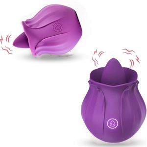 Siliconen tong vibrator- vibrators voor vrouwen -beffen- lik vibrator - clitoris stimulator- 10 vibratie lik standen- met oplaadbare usb kabel- sex toys- seksspeeltjes- Erotiek voor vrouwen