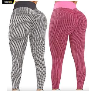 Sportlegging Dames - Grijs & Roze - Polyester, Spandex & Nylon - 2 Stuks