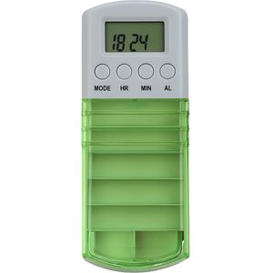 Medicijndoos - 7 vakken - 7 tril en/of geluid alarmen - schuifdeksel- GH 700