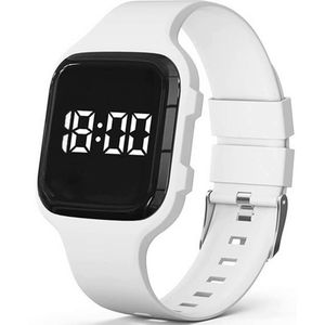 Medicijnhorloge - Wit - Vierkant - 15 Alarmen - Opladen via USB