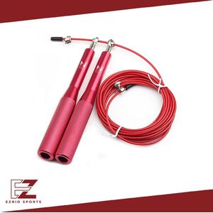 Springtouw – Touwtje Springen – Speedrope – Skipping Rope – Fitness – Afvallen – Verstelbaar – Kogellagers – 3M – Rood