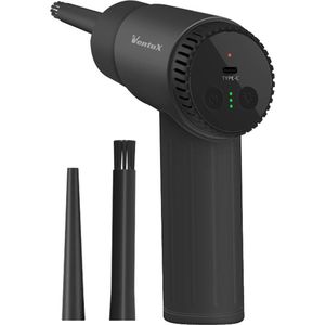 Ventux® Krachtige Air Duster Pro - 90.000 RPM - 12.000 mAh - Perslucht - Stofreiniger - Compressed Air - Incl. precisie- en borstelopzetstuk – Draadloos & Oplaadbaar