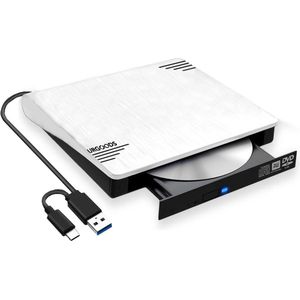URGOODS Externe DVD Speler - USB 3.0 en C - Voor Windows en Mac