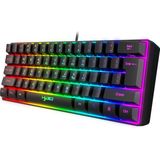 HXSJ V700 - Bedrade Gaming Toetsenbord - Zwart - RGB - 61keys - QWERTY