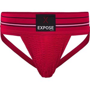 Expose Jockstraps Mannen - Ondergoed - Heren - Zwart/Rood - Maat L