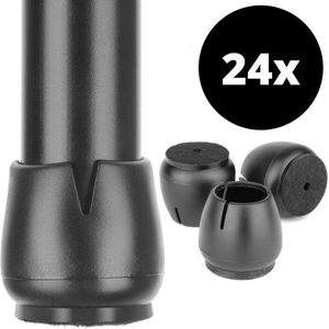 OCONDA 24 stuks grote stoelpootdoppen, zwarte siliconen beschermdoppen voor stoelpoten met vilt, beschermvilt, slijtvaste stoelpootbeschermers (28,1-40 mm OCONDA 24 stuks grote stoelpootdoppen, zwarte siliconen beschermdoppen voor stoelpoten met vilt, beschermvilt, slijtvaste stoelpootbeschermers (28,1-40 mm