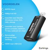 EarKings - Game Capture - HDMI naar USB - Geschikt voor PlayStation, Xbox, Nintendo, Windows, MAC