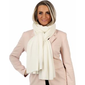 LunaModi""-Wit-White-Sjaal Dames-Sjaal Heren-200*70 cm-Cashmere-Made In Italy-Heren-Sjaals Dames-Sjaals Voorjaar-ModeSjaal-Sjaals