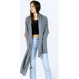 LunaModi""-Denim Blauw-Cashmere-Sjaal Dames-Sjaal Heren-200*70 cm-Made In Italy-Heren-Sjaals Dames-Sjaals Winter-ModeSjaal-Sjaals