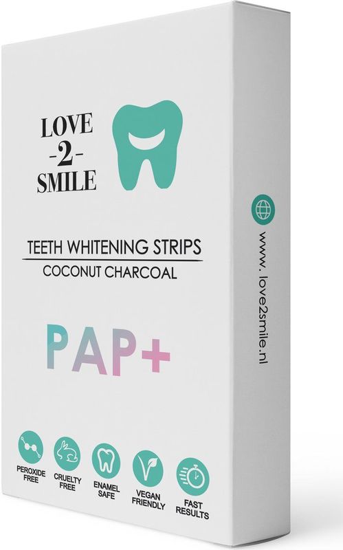 Love2Smile - Whitening Strips - Natuurlijke Tandenbleker - 30 Minuten Actie