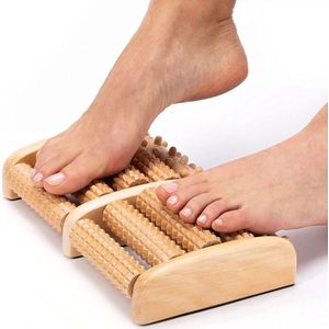 Voetmassage roller hout – Voetroller – Massageroller – Voor betere bloedsomloop – 2 voeten
