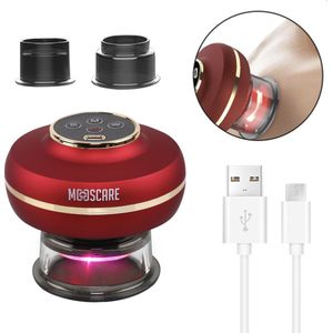 Mooscare – Elektrische Cellulite Massage Apparaat - Cellulite Cupping - Cupping Cups - Cupping Set Massage - Anti Cellulitis Apparaat - 3 in 1 Massageapparaat - Rood