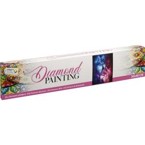 Diamond painting | Wolven | Afmeting: 30 x 40 CM | Inclusief diamond painting pen | diamond painting volwassenen