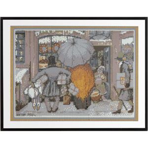 Grafix Diamond painting Anton Pieck - Etalage 40x50cm