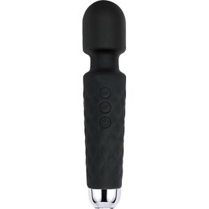 Lusty® Personal Massager & Magic Wand Vibrator - Stil & Discreet - Zwart - 18 Standen - 8 Snelheden - Clitoris Stimulator voor Vrouwen - Sex Toys ook voor Koppels - Vibrator voor Vrouwen