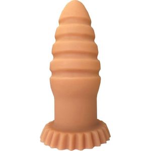 Lusty Buttplug Ribbed Fun - Anaalplug - Met Zuignap - Anaal Toys - Seksspeeltjes - Sex Toys