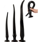 Lusty Super Lange Buttplug Set van 3 - Met Zuignap - Flexibel - Anaalplug voor gevorderden - Anal Toys - Sex Toys - Seksspeeltjes