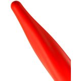 Lusty Lange Dunne Gladde Dildo 50 cm - Lange Rode Siliconen Stretch Dildo - Rode Anaal Dildo - Diameter 4 cm.